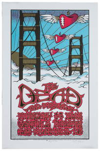 [GRATEFUL DEAD]. Two Gary Houston signed concert posters. I...: [GRATEFUL DEAD]. Two Gary Houston signed concert posters. Including: The Dead and Friends, Warfield Theater San Francisco, Valentine&#8217;s Day 2003; and The Other Ones Fall Tour 2002. Silkscreens. S