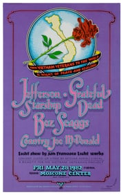 [GRATEFUL DEAD]. Two posters. Including: Vietnam Veterans A...