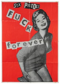 REID, Jamie (after). Sex Pistols / Fuck Forever. Poster. Ap...
