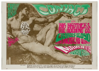 [FAMILY DOG]. Group of 7 psychedelic concert posters. Inclu...