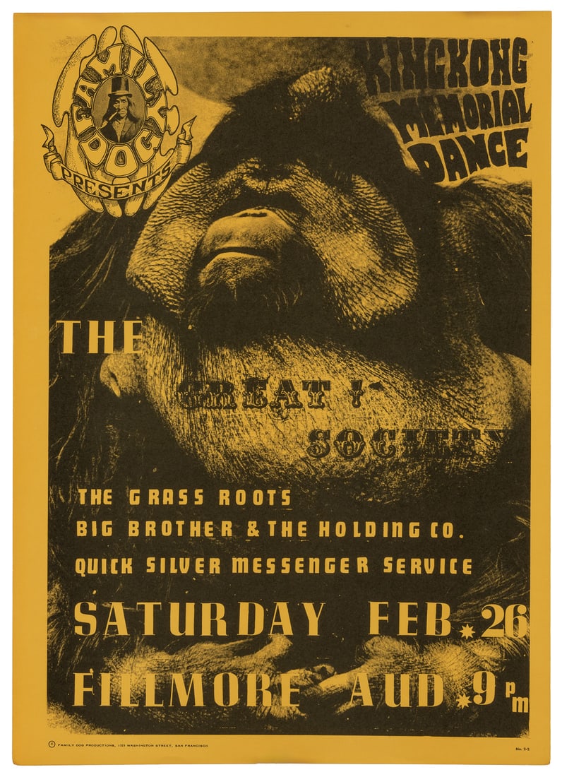 [FAMILY DOG]. Group of 8 psychedelic concert posters. Inclu... (1 of 8)