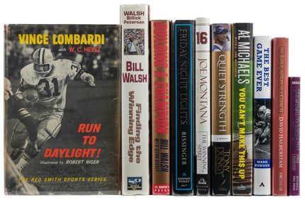 [SPORTS]. Ten volumes on football, 7 signed. Including: WAL...