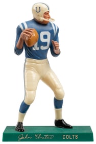 Hartland John Unitas Colts Football Figure. 1958-62. Plasti...