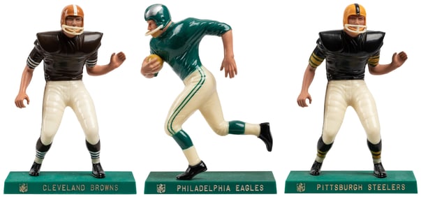 Hartland NFL Football Figures Trio. 1958-62. Including Pitt...