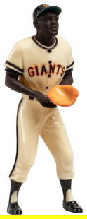 Hartland Willie Mays San Francisco Giants Baseball Figure. ...: Hartland Willie Mays San Francisco Giants Baseball Figure. 1958-62. Figure of Mays in Giants #24 jersey, posed to make a catch. Scattered light surface wear. Marked by Hartland on the waistband revers