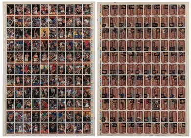 1996-97 Topps Basketball Uncut Sheet. Uncut sheet from the ...