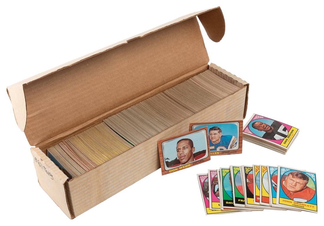 Box of 1960s-70s Football Cards. Full card storage box (len... (1 of 1)