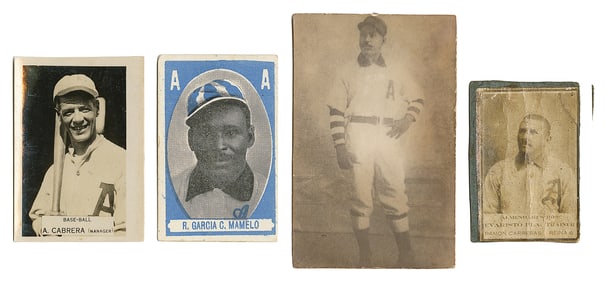 [BASEBALL CARDS]. Group of Three Scarce Cigarette Cards for...