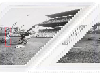 [BASEBALL]. Scotty Bjurstrom Photos Action Photograph of St...: [BASEBALL]. Scotty Bjurstrom Photos Action Photograph of St. Louis Cardinal Marty Marion Sliding Onto a Base, with Chicago Cubs Player Bill Serena Defending. PSA Type I Authentic. [Scotty Bjurstrom Ph
