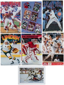 Group of 20 American Pro Sports Posters. 1970s-90s. Group o...