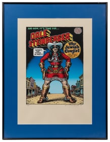 R. Crumb “Dale Steinberger” Signed and Numbered Serigraph. ...