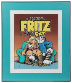 R. Crumb “Fritz the Cat” Signed and Numbered Serigraph. Wil...