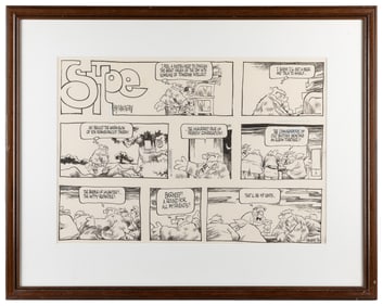 MACNELLY, Jeff (1947 – 2000). Shoe Original Sunday Comic St...