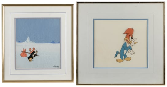 [ANIMATION ART]. [WALTER LANTZ PRODUCTIONS]. Pair of Produc...