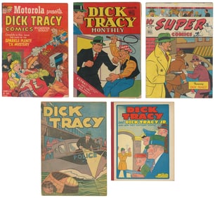 Dick Tracy. Group of 5 comic books. Including: Dick Tracy M...