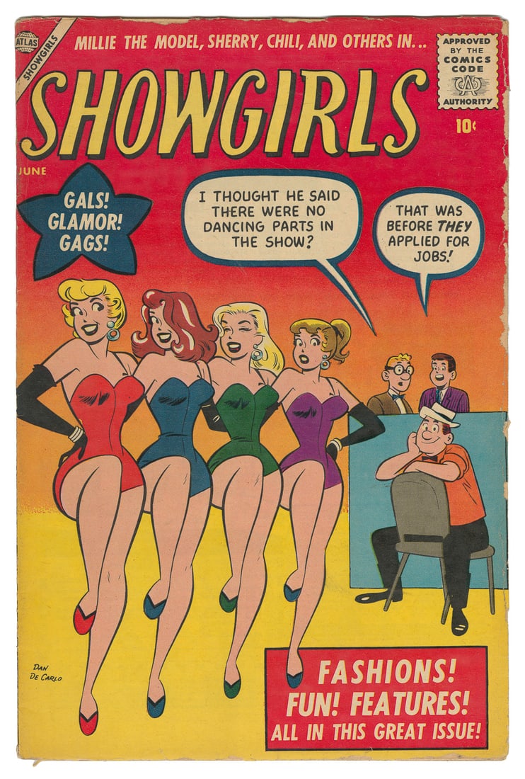 Showgirls #1. Atlas, 1957. Dan DeCarlo cover and art. Stan ... (1 of 1)