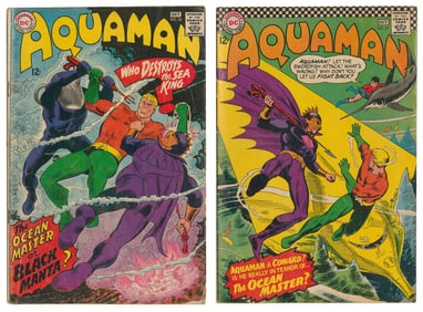 [COMICS]. Aquaman #29 and #35. [DC Comics, Oct., 1966 and S...