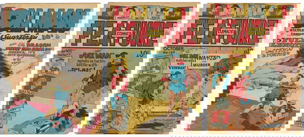 [COMICS]. [DOLL MAN]. Feature Comics #121 and #127, and The...