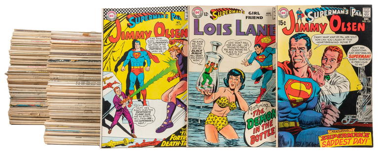 [COMICS]. Large Group of Nearly 120 Silver and Bronze Age D...: [COMICS]. Large Group of Nearly 120 Silver and Bronze Age DC Comics. [DC Comics, ca. 1960s-80s]. Various comics (general rubbing, wear, some yellowing to pages, occasional ink or pencil markings). All
