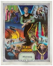 Buster Crabbe Signed Flash Gordon Poster. King Features Syn...