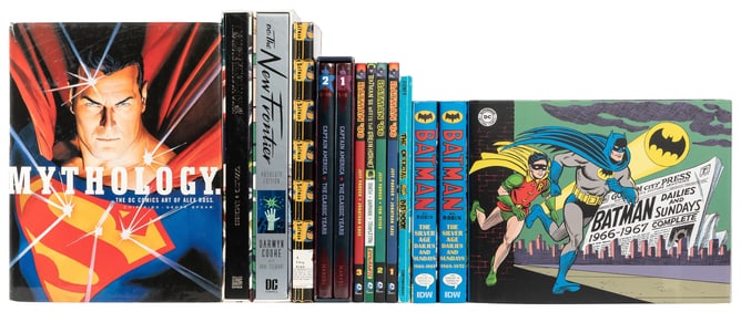 [DC COMICS]. Group of 13 omnibus and hardcover volumes. Inc...