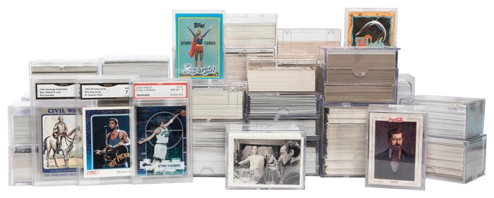 Large Collection of Non-Sports Trading Cards. Two banker bo...
