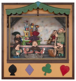 Snow White Old King Cole Animated Display: Band Scene. Cant...