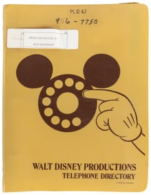 [DISNEY]. ANDERSON, Ken (association). Walt Disney Producti...