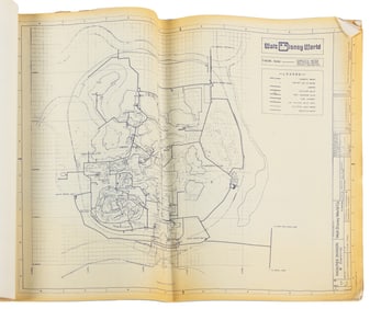 Walt Disney World Utility Master Plans Blueprint Set. Walt ...