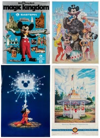 [DISNEY]. Group of 4 posters. Including: Walt Disney World ...
