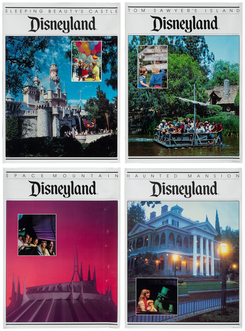 Set of 4 Disneyland attraction posters. Circa 1982. These p... (1 of 5)