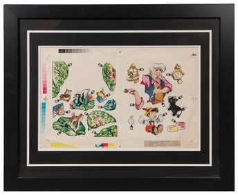 Walt Disney’s Sticker Book (1951) Printer’s Proof Sheet. (W...