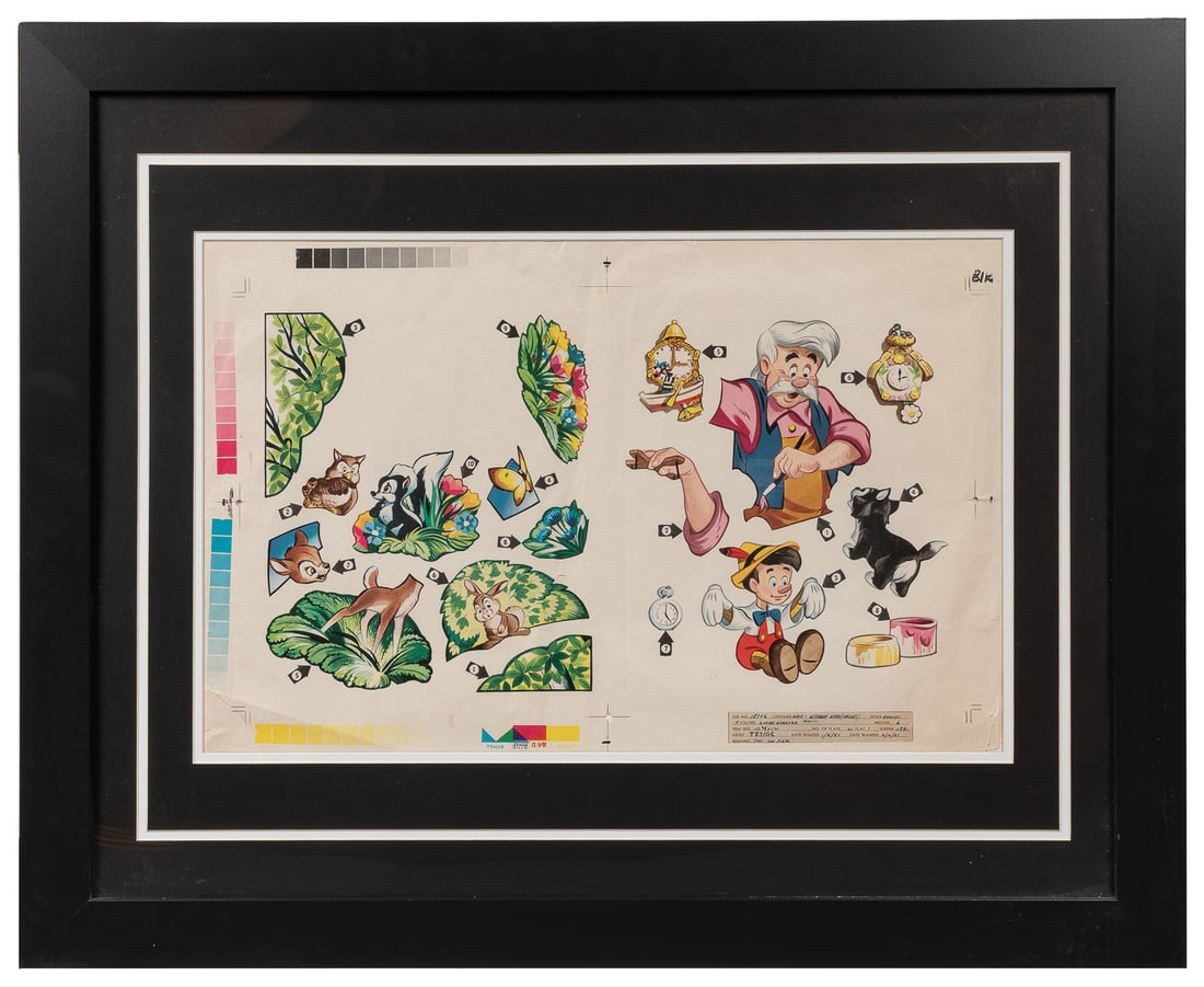 Walt Disney’s Sticker Book (1951) Printer’s Proof Sheet. (W... (1 of 1)