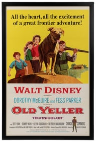 Old Yeller. Buena Vista, 1957. One-sheet (40 x 27”) poster ...