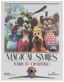 PSA / Disneyland “Magical Smiles” Tours. 1982. Photo-offset...