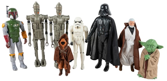 [STAR WARS]. Original Trilogy 12 Posable Action Figures, Bo...