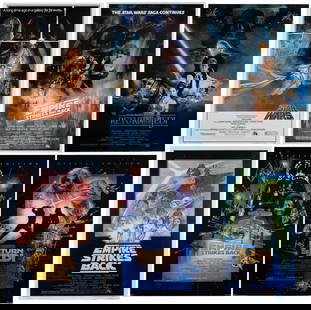 [STAR WARS]. Original Trilogy Poster Collection. 1979-1999....: [STAR WARS]. Original Trilogy Poster Collection. 1979-1999. Collection of 12 one-sheet (40 x 27&#8221;) and smaller size Star Wars film posters including reprints of movie posters advertising A New Ho