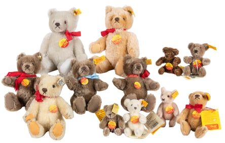 Steiff “Original Teddybär” Collection (10). Germany, mid- t...