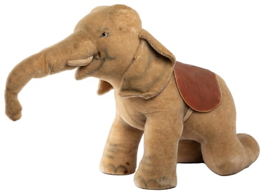 Steiff Trio of Larger Postwar Animals. Including a giraffe,...