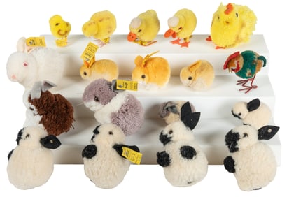 Steiff Miniature Woolen Animal Collection (18). Germany, la...