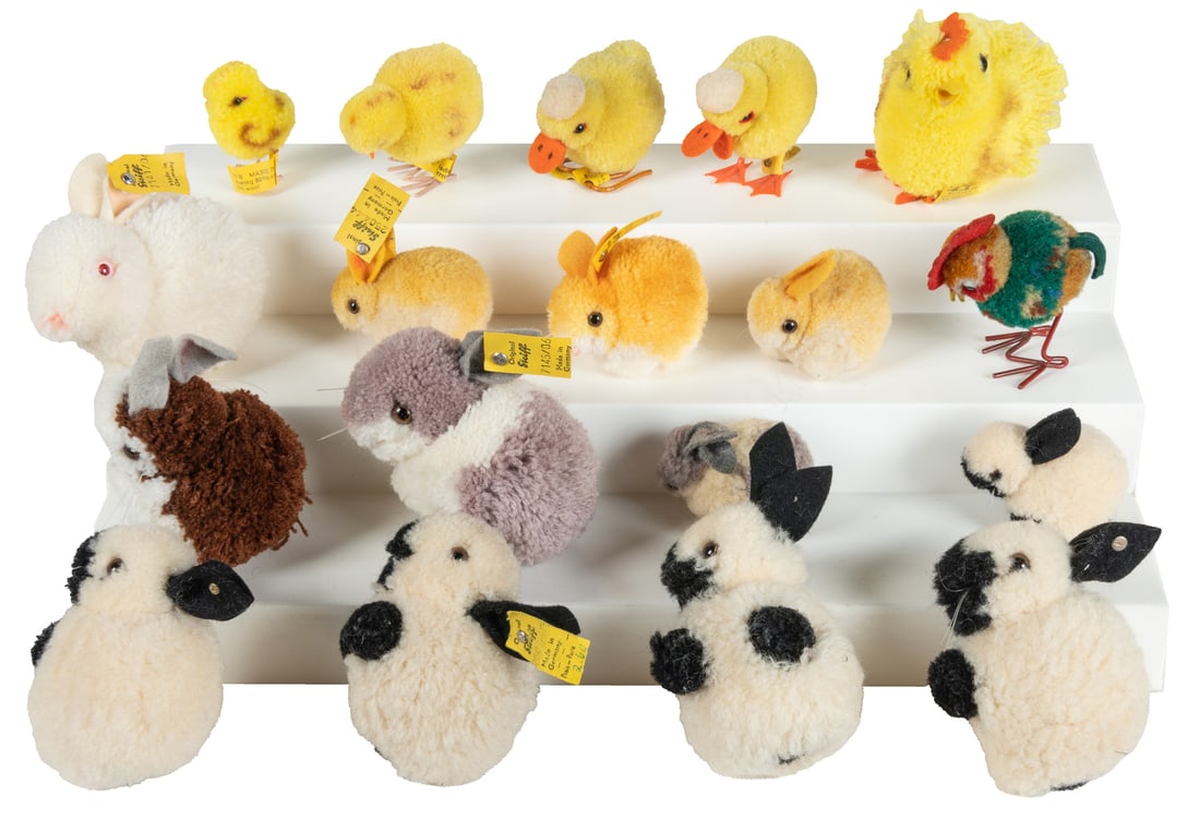Steiff Miniature Woolen Animal Collection (18). Germany, la... (1 of 1)