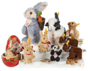 Steiff Group of 10 Classic and Limited Edition Animals. Ger...