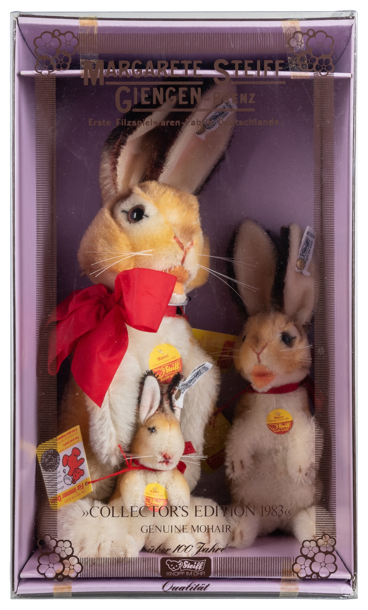 Steiff “Manni” 1983 Collector’s Edition Set. Three mohair r... (1 of 2)