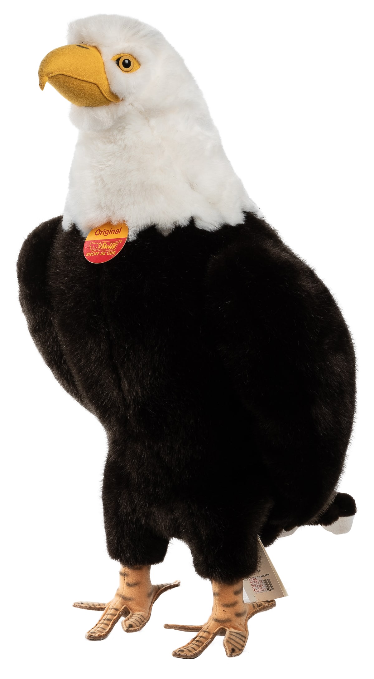 Steiff 24” Bald Eagle. EAN 505232. Standing Bald Eagle figu... (1 of 1)