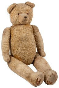 A Large Antique Jointed Teddy Bear. Circa early 20th centur...