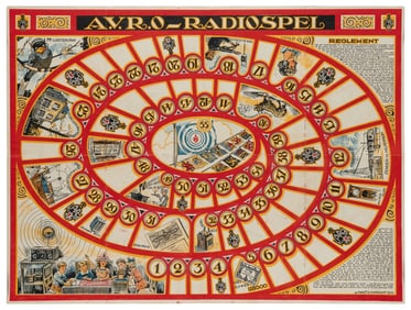 [GAMES]. Pair of A.V.R.O. Radio Game Boards. [Netherlands]:...