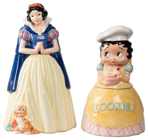 Two Figural Ceramic Cookie Jars. Including: Snow White (Tre...