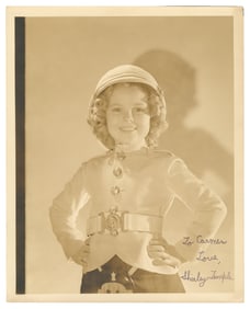 TEMPLE, Shirley (1928-2014). Signed Photo from Wee Willie W...