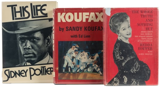 Trio of First Edition Books Signed by Pop Culture Figures, ...