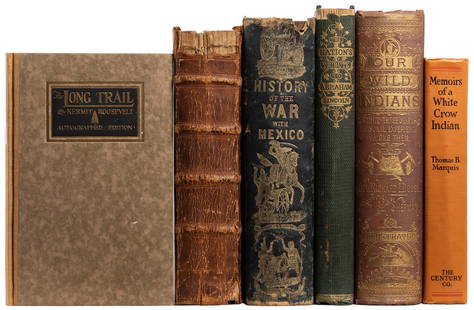 [AMERICANA]. Group of 6 First or Early Editions. [V.p., ca....: [AMERICANA]. Group of 6 First or Early Editions. [V.p., ca. 1790s-1920s]. 8vos. Some illustrated. Publisher&#8217;s bindings, except for one title (some general wear, soiling, scuffing, hinges or join